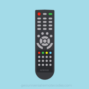 Craig TV Remote Codes