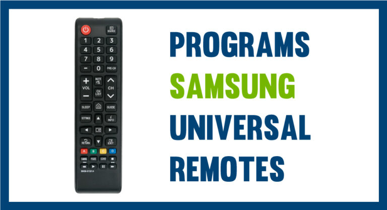 Samsung Universal Remote Codes & Programming Guide